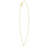 14K Yellow Gold Mini Diamond K Initial Pendant Necklace
