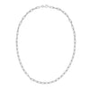 Sterling Silver Rhodium Plated Round Link Paperclip Chain (4.10 mm)