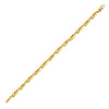 14K Yellow Gold Fancy Oval Box Link Bracelet