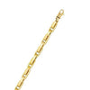 14K Yellow Gold Fancy Oval Box Link Bracelet, view 3