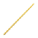 14K Yellow Gold French Cable Chain Bracelet (6.10 mm)