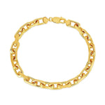 14K Yellow Gold French Cable Chain Bracelet (6.10 mm), view 2