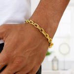 14K Yellow Gold French Cable Chain Bracelet (6.10 mm), view 4