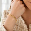 14K Yellow Gold Paperclip Bracelet (4.00 mm), view 2
