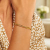 14K Yellow Gold Paperclip Bracelet (4.00 mm), view 3