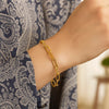 14K Yellow Gold Paperclip Bracelet (4.00 mm), view 5