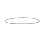 14K White Gold Diamond Cut Sparkle Spring Bracelet (1.70 mm), view 2