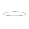 14K White Gold Diamond Cut Sparkle Spring Bracelet (1.70 mm), view 2