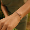 14K White Gold Diamond Cut Sparkle Spring Bracelet (1.70 mm), view 4