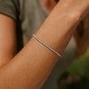 14K White Gold Diamond Cut Sparkle Spring Bracelet (1.70 mm), view 6