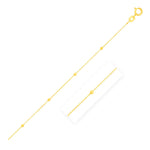 Bead Links Saturn Chain in 14k Yellow Gold (1.80 mm), view 14