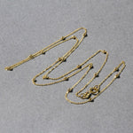 Bead Links Saturn Chain in 14k Yellow Gold (1.80 mm), view 5