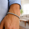 Sterling Silver Rhodium Plated Round Box Bracelet (5.20 mm), view 3