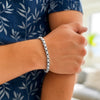 Sterling Silver Rhodium Plated Round Box Bracelet (5.20 mm), view 4