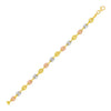 14K Tri Color Gold Mariner Link Bracelet (4.90 mm)