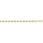 14K Tri Color Gold Mariner Link Bracelet (4.90 mm), view 4