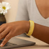 Sterling Silver Yellow Gold Plated Extra Thick Tubogas Bracelet (18.00 mm), view 6