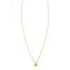 14K Yellow Gold Puffed Mini Heart Pendant Necklace