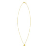 14K Yellow Gold Puffed Mini Heart Pendant Necklace