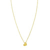 14K Yellow Gold Puffed Mini Heart Pendant Necklace