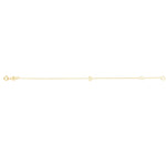 14K Yellow Gold Mini Initial S Bracelet, view 2