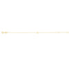 14K Yellow Gold Mini Initial S Bracelet, view 2