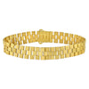 14K Yellow Gold Small Cobblestone Link Bracelet (10.00 mm), view 2