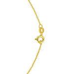 14K Yellow Gold Emerald Cut Amethyst Necklace, view 2