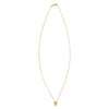 14K Yellow Gold Puffed Mini Cross Pendant Necklace