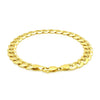 10K Yellow Gold Curb Bracelet (8.20 mm), view 2