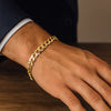 10K Yellow Gold Curb Bracelet (8.20 mm), view 7