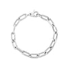 Sterling Silver Wide Paperclip Chain Bracelet (6.50 mm), view 2