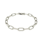 Sterling Silver Wide Paperclip Chain Bracelet (6.50 mm), view 4