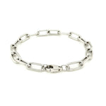 Sterling Silver Wide Paperclip Chain Bracelet (6.50 mm), view 5