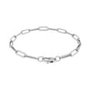 14K White Gold Bold Paperclip Chain Bracelet (4.20 mm), view 2