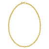 14K Yellow Gold Charm Lock Rolo Chain Necklace (5.10 mm)