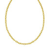 14K Yellow Gold Charm Lock Rolo Chain Necklace (5.10 mm)
