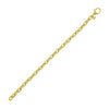 14K Yellow Gold Charm Lock Rolo Chain Necklace (5.10 mm)