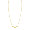 14K Yellow Gold Chevron Necklace