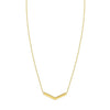 14K Yellow Gold Chevron Necklace