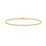 14K Yellow Gold Diamond Cut Sparkle Spring Bracelet (1.70 mm), view 2