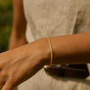14K Yellow Gold Diamond Cut Sparkle Spring Bracelet (1.70 mm), view 4