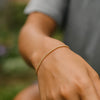14K Yellow Gold Diamond Cut Sparkle Spring Bracelet (1.70 mm), view 5