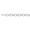 Textured Oval Link Bracelet in 14K White Gold (8.60 mm), view 3