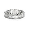 Emerald Cut Lab Grown Diamond Eternity Ring in 14k White Gold (2 cttw FG/VS2)