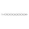 Sterling Silver Rhodium Plated Round Link Bracelet, view 4