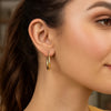 10K Yellow Gold Graduated Oval Light Weight Hoop Earrings