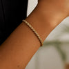 Lite Rope Chain Bracelet in 10K Yellow Gold (3.20 mm), view 3