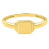 Mini Signet Ring in 14K Yellow Gold (2.00 mm), view 2