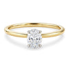 1 Carat Oval Lab Grown IGI G/VS1 Diamond Solitaire Ring in 10K Yellow Gold